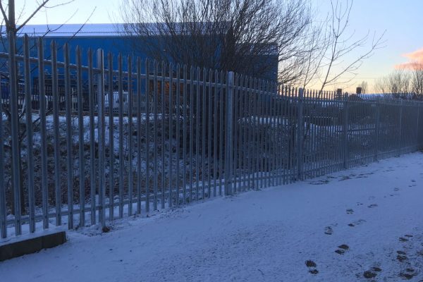 Stretch of Palisade Fencing Installed