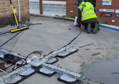 Deployment of Man Safe System for Roof Repairs
